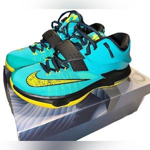 Men's Nike KD VII Hyper Jade-Volt Green basketball shoe GREAT CONDITION